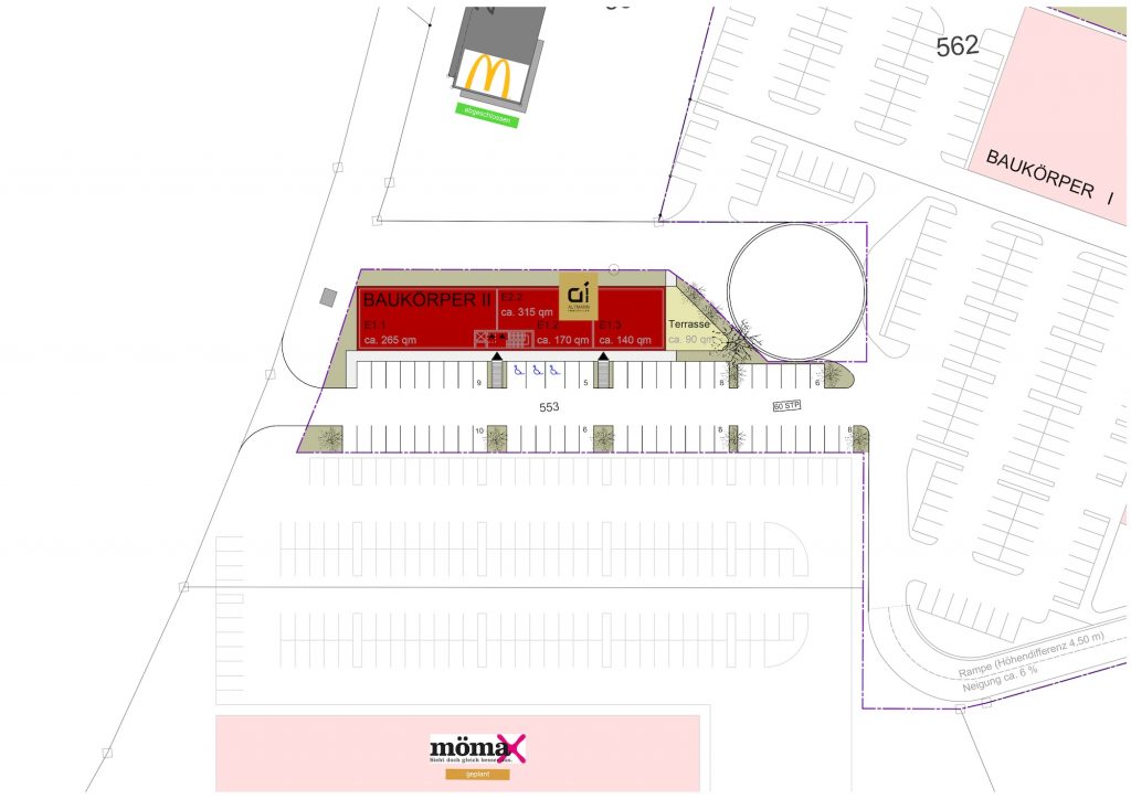 Fachmarktzentrum Roding | Kagerstraße Baukörper 2