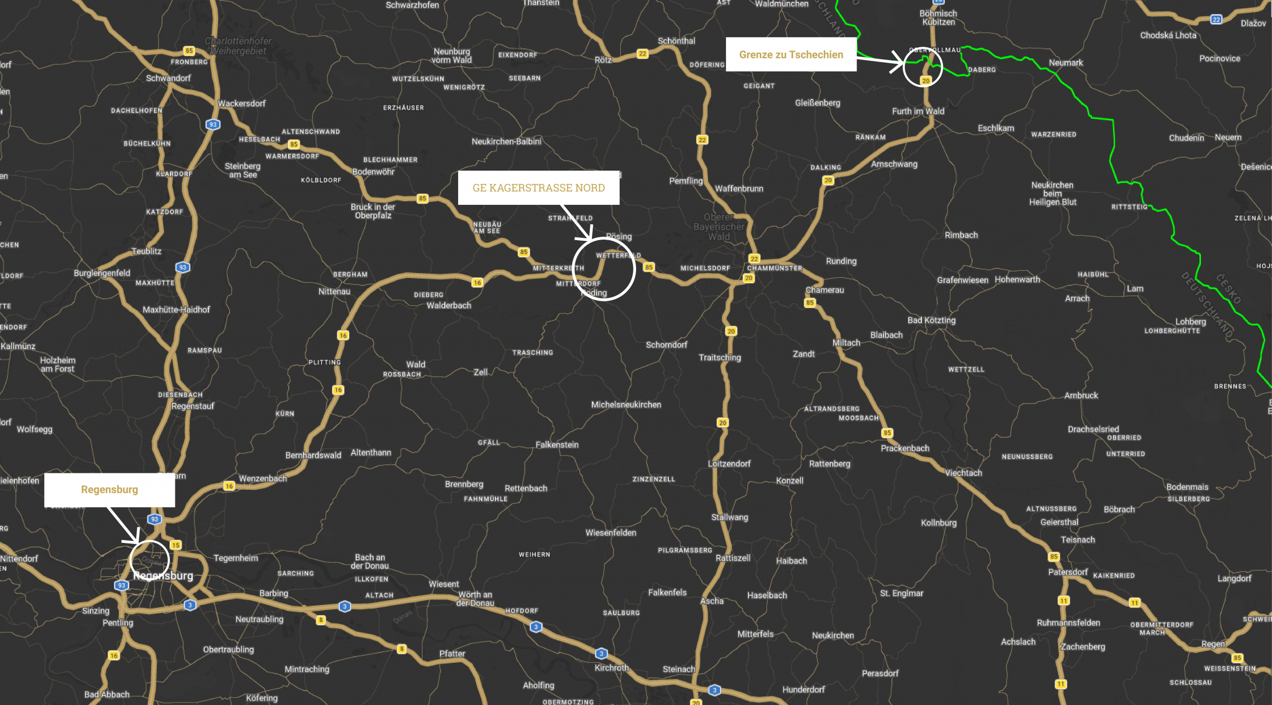 Fachmarktzentrum Roding | Kagerstraße Standort auf der Karte